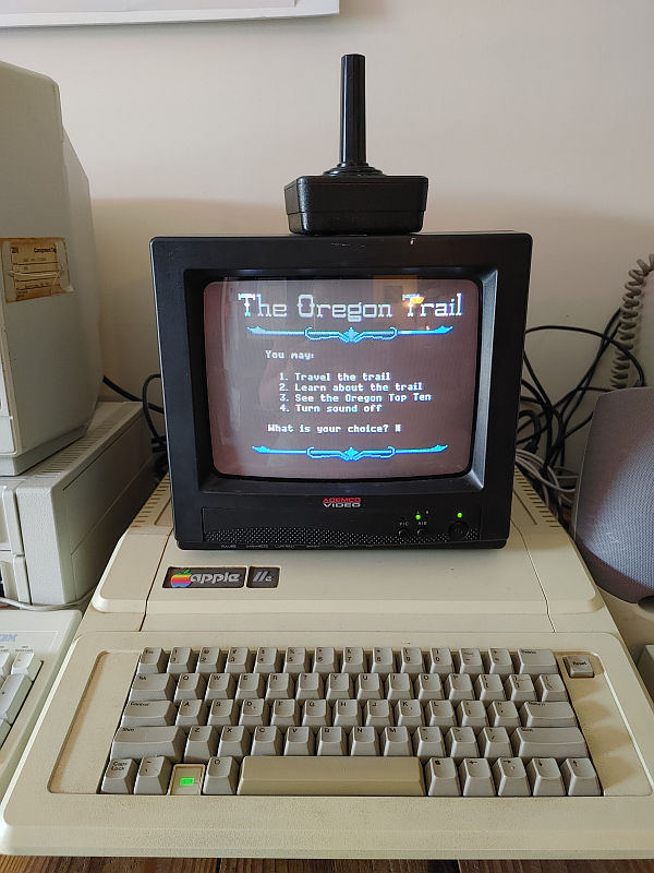 Apple IIe with memory expansion and CF drive